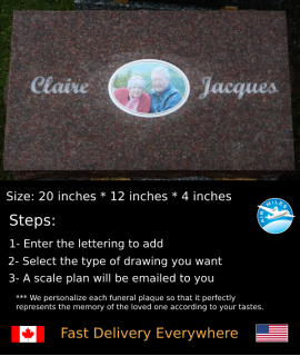 Flat Granite Marker #033