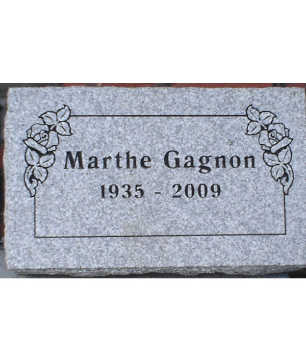 Granite Memorial Plaques 018 · PF018 · Memorial Headstone