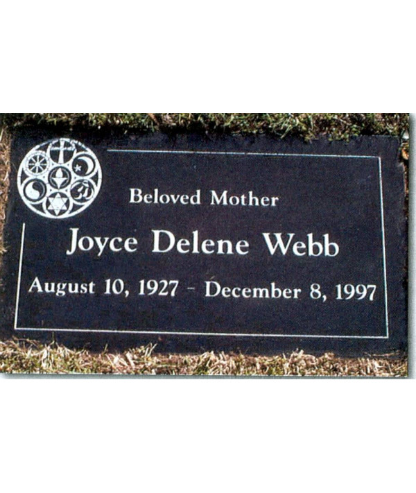 Granite Memorial Plaques 021 · PF021 · Memorial Headstone