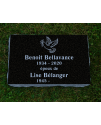 Black Polished Flat Marker #127