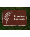 Red Polished Flat Marker #126