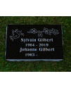 Black Polished Flat Marker #124