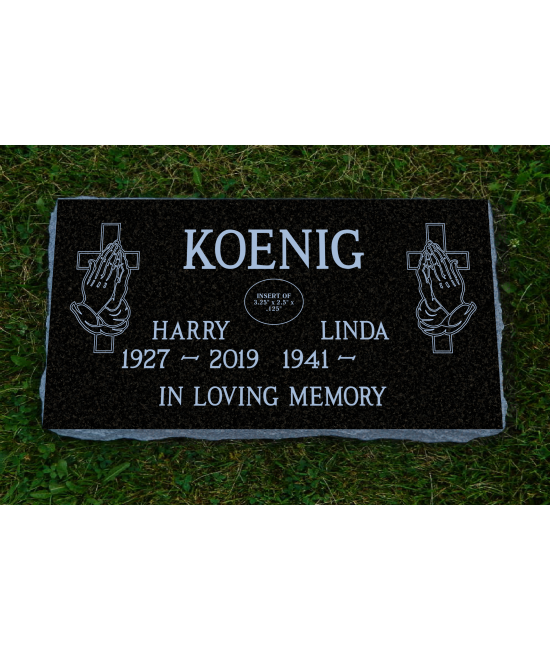 Black Polished Flat Marker #122