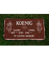 Red Polished Flat Marker #122