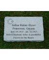 Grey Sawn Flat Marker #112