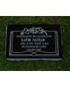 Black Polished Flat Marker #113