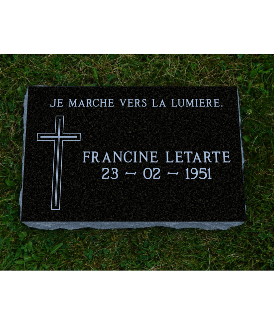 Black Polished Flat Marker #114