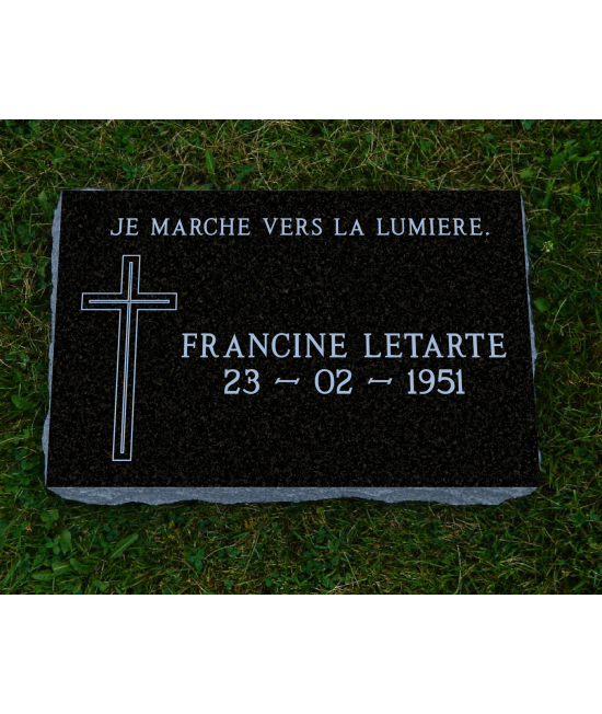 Black Polished Flat Marker #114