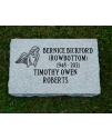 Grey Sawn Flat Marker #118
